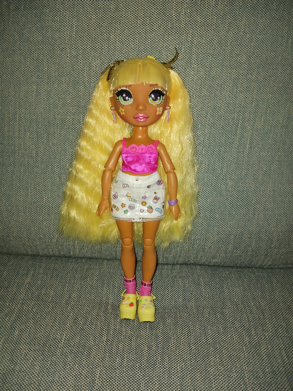 Rainbow High Doll Sunny Madison Redressed Cheer Doll